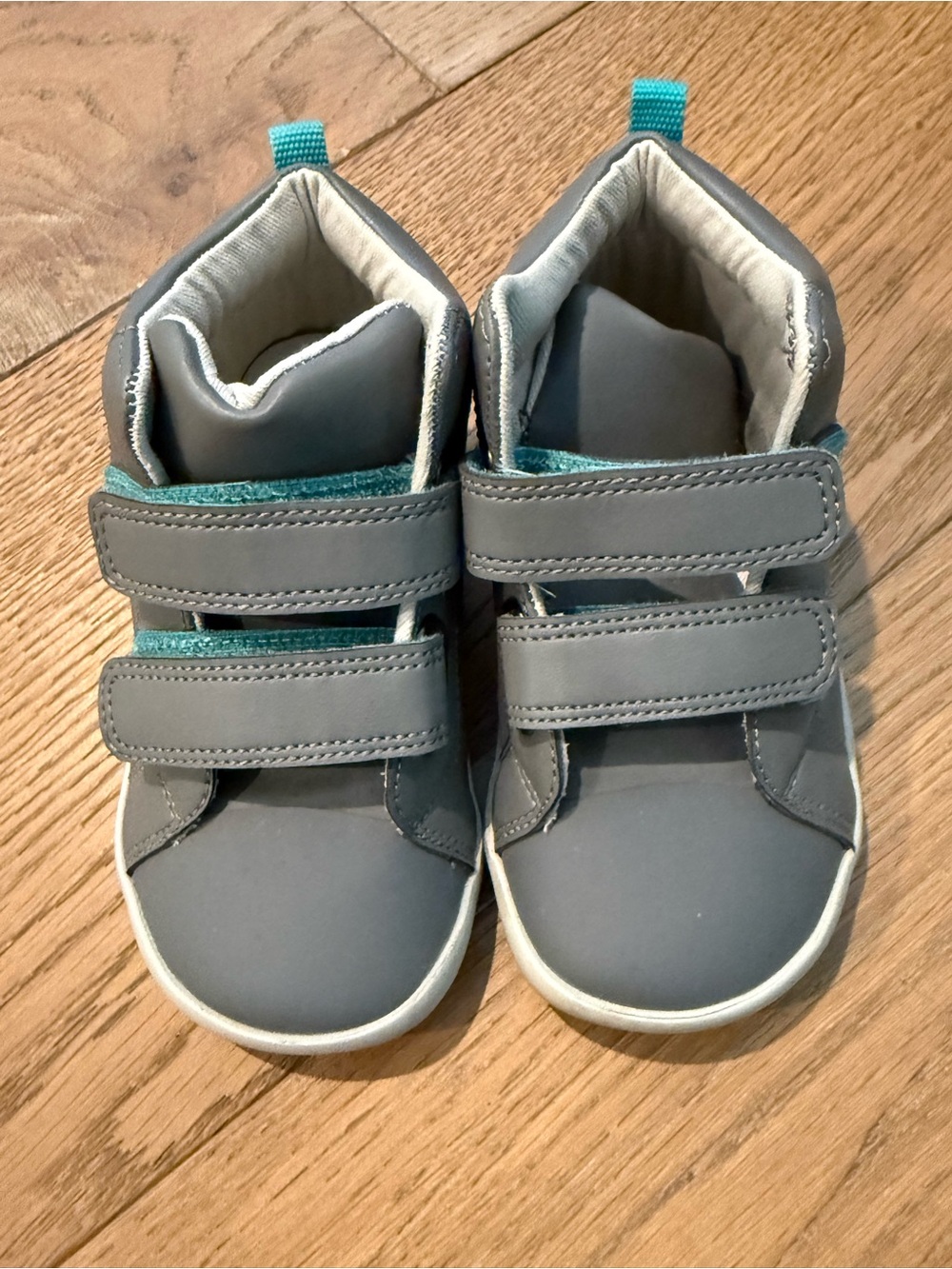 Ten Little Grey High-Top Sneakers